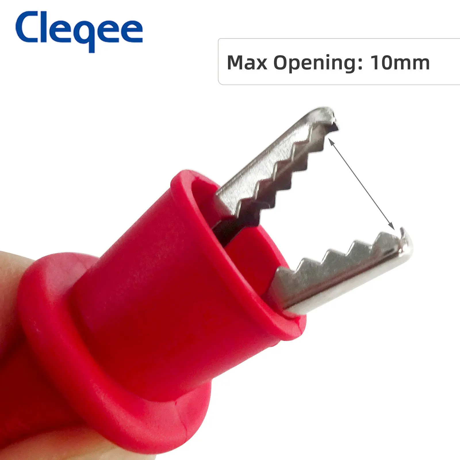 Cleqee P1506C-Serie Multimeter-Sonden-Messleitungen, 4-mm-Bananenstecker auf 1 mm scharfe Nadel/Testhaken-Clips, Krokodilklemme