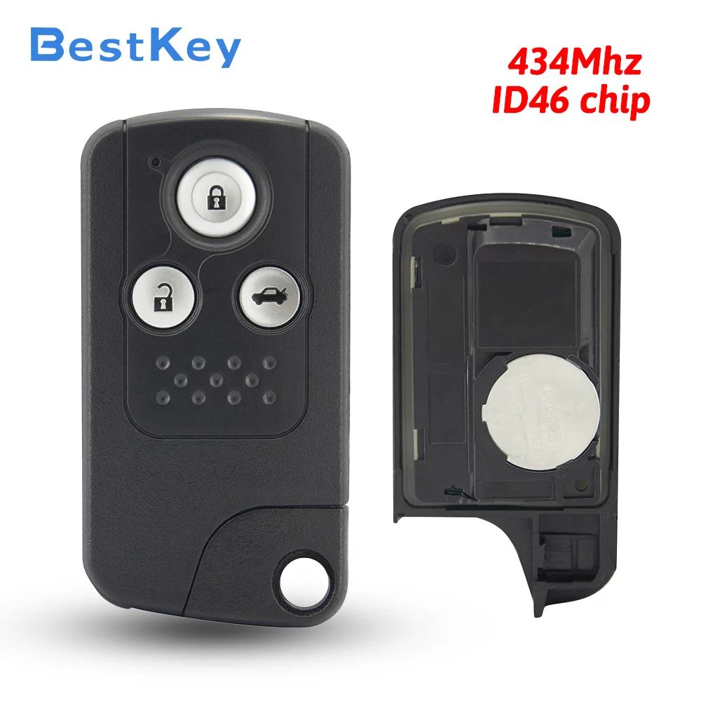 Best Key PN 72147-TRO-H03 3 Button Smart Key 434MHz ID46 Chip PCF7953 for Honda Accord Spirior Crosstour 2013-2016