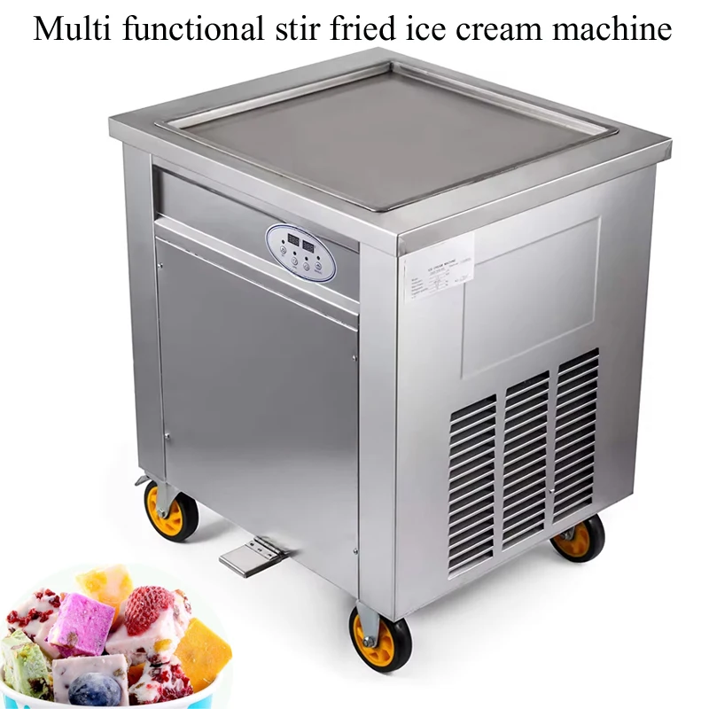 

Chinese Manufacturer Fried Yogurt Machine Thailand Stir Double Pan Fry Ice Cream ,Ice Roll