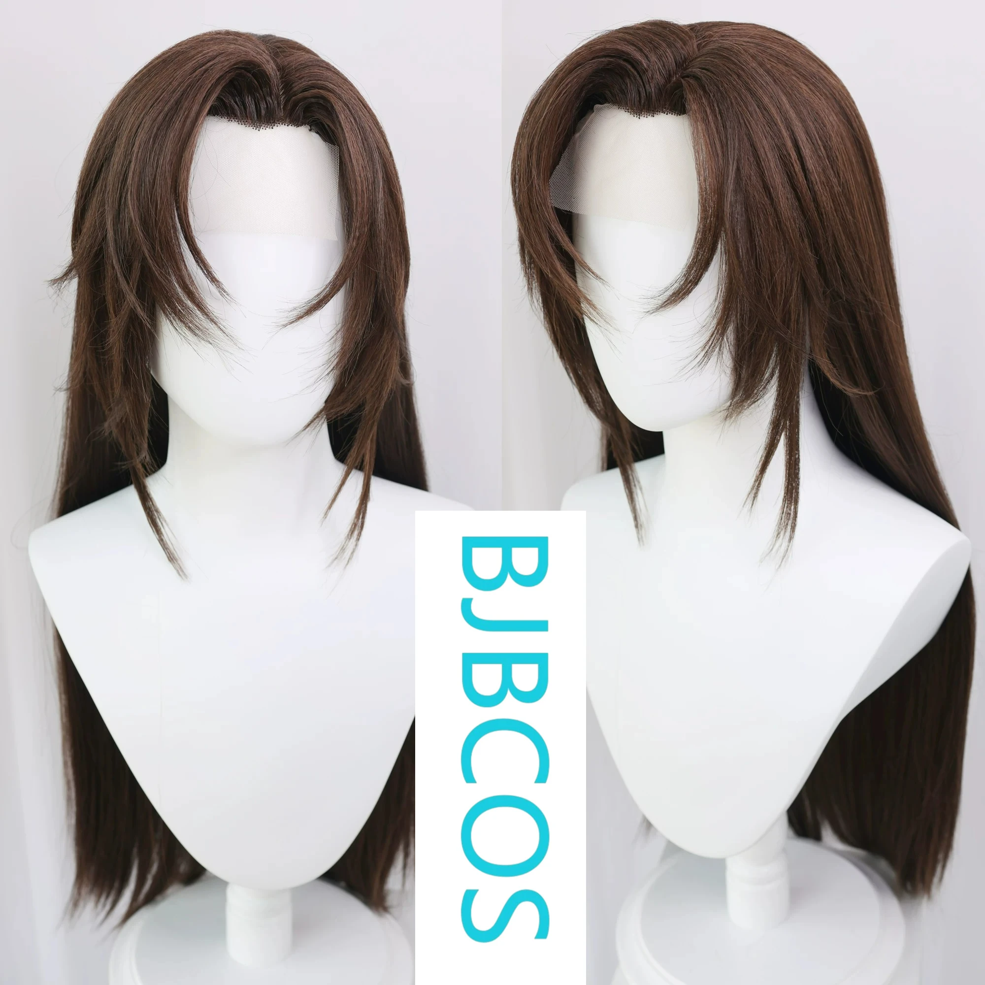 

[Styled Wig]Ashes of the Kingdom‌ Mixed brown Lace Front Wig COS Guangling King hair wig set