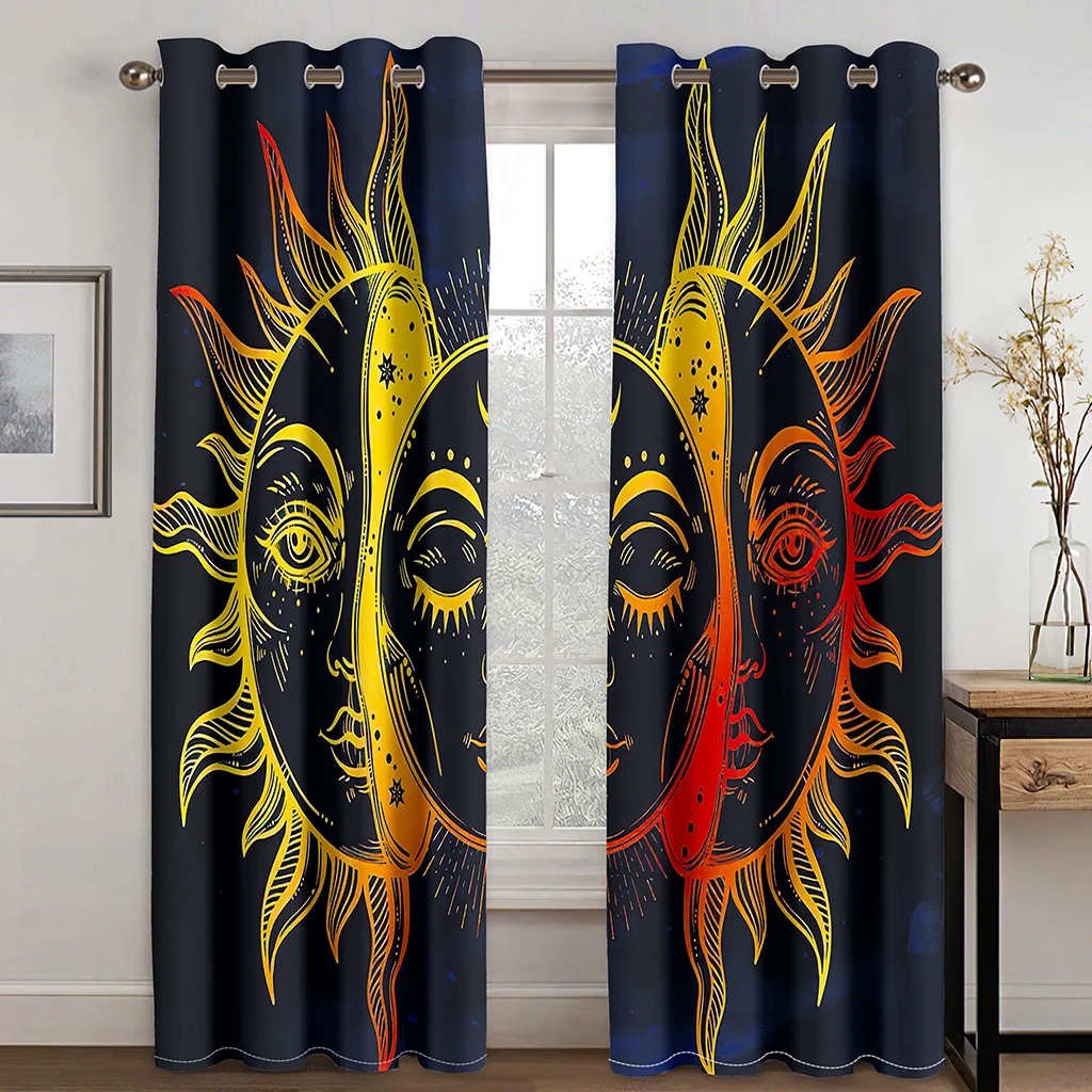 

Black Gold Dazzle Sun Decoration Curtain Wind Shade Durable Home Decoration Is Suitable for Living Room Bedroom