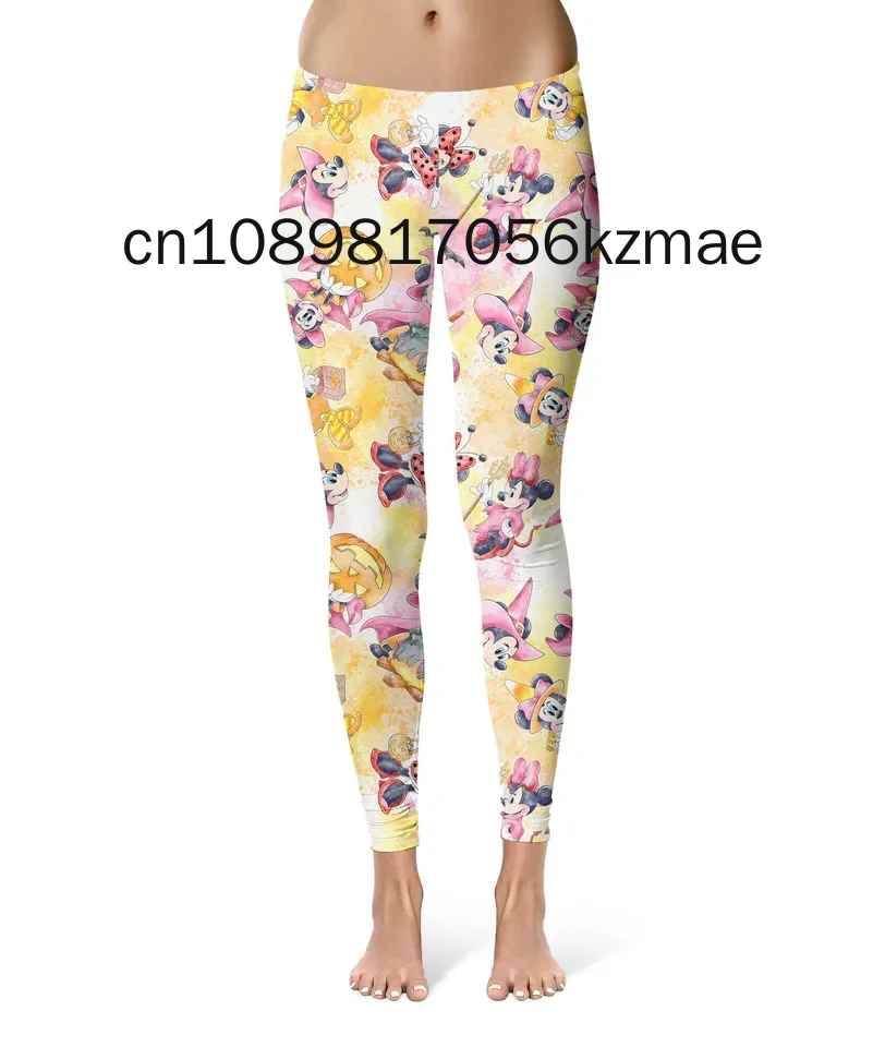 Neue sexy Winnie the Pooh Leggings druckt Mädchen Kinder elastische Fitness-Studio Sport Workout Leggings Frauen Yoga hosen Drops hipping