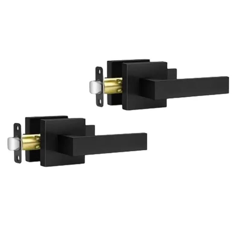 

【FLASH-SALE!】Interior Door Handles 2 Pack, Non-Locking Passage Door Knob Closet Door Lever For Left& Right Sided For Hallway