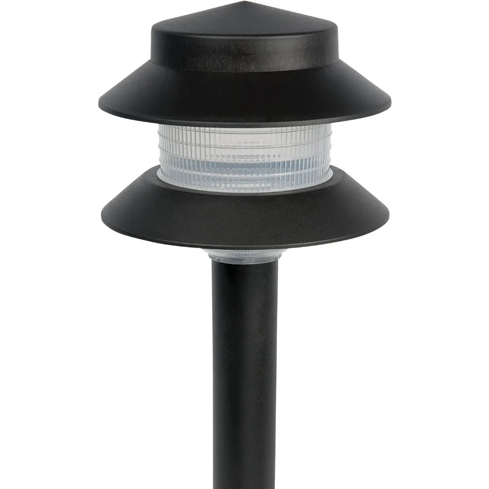 GL22627 Low Voltage Plastic 4W Path Light (Black, 12 Pack)