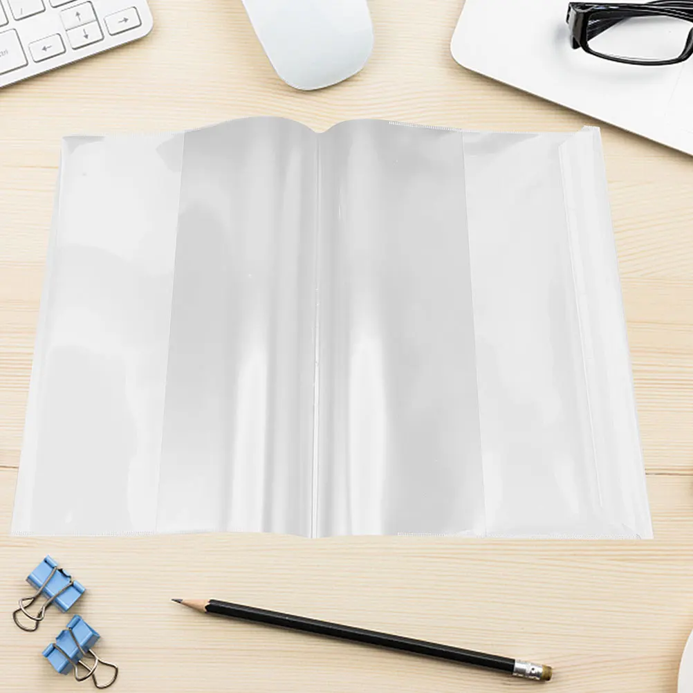 

20 Pcs Waterproof Book Cover Clear Covers Magazine Textbook for Textbooks Plastic
