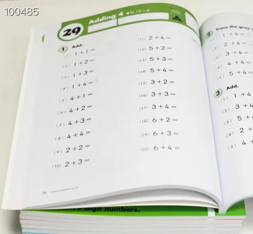 10 books/set kumon Kiszámítás Matematikai workbooks Angol Matematikai problems Ünnepély Oktatásügy stihl G1-G4 számára korunky 6-10 évek Öregember