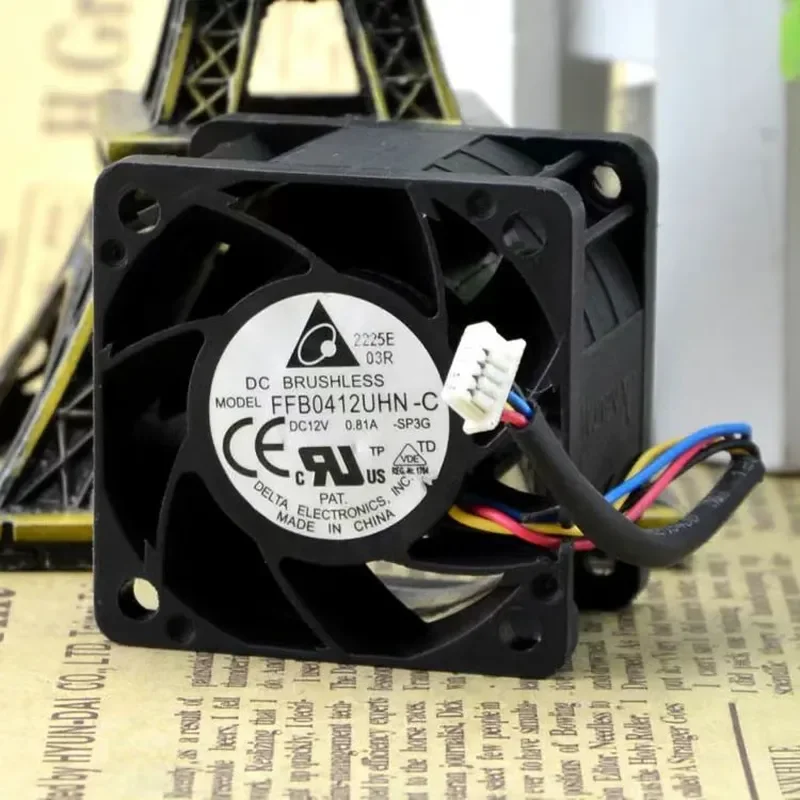 for Delta 4028 Cooling Fan 12V 0.81A FFB0412UHN-C PWM Intelligent Speed Control High Air Volume