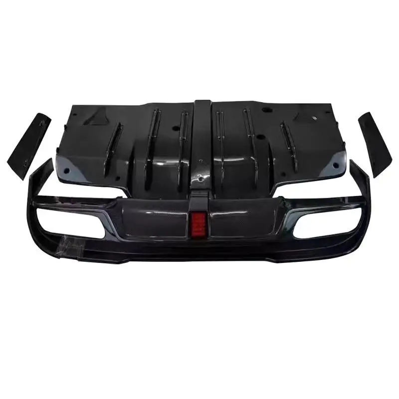 IMP Style Carbon Fibre Fiber BodyKit Rear Diffuser Lip Fit For Mercedes Benz C Class W205 C63 2-door/4-door, 100% Tested Well