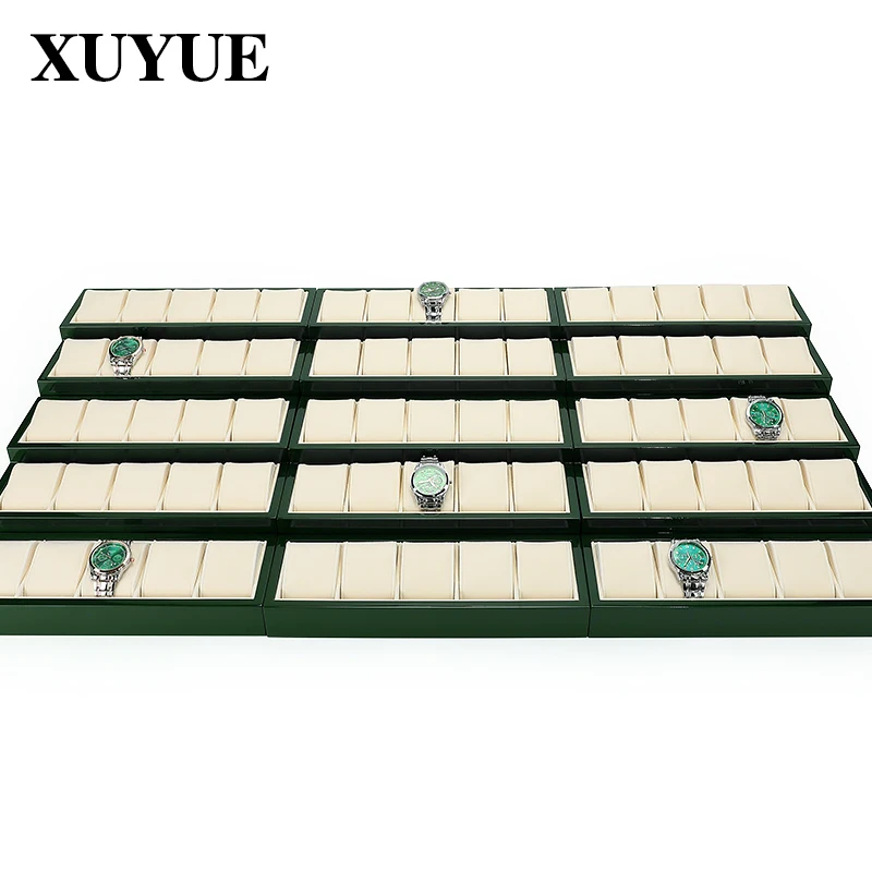 Light luxury jewelry display rack, high-end counter, window design, trapezoidal double-sided jewelry display rack