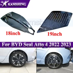 Kamshing 1 piece Car 18 or 19 Inch Decorative Plate Wheel Hub Cover For BYD Seal Atto 4 2022 2023 Steel Ring Center Cap Trim