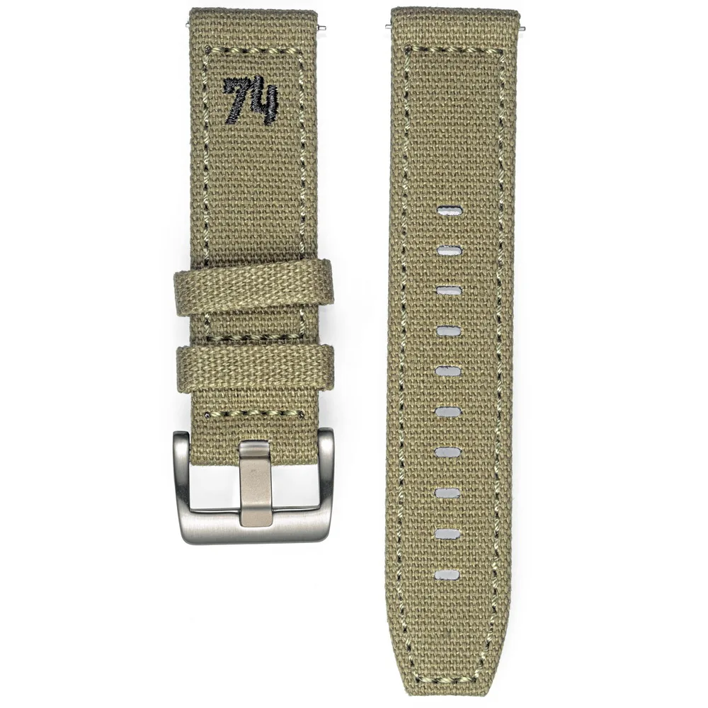 Hemsut Two Ply Canvas Watch Bands Quick Release 18mm 20mm 22mm 24mm Fashions Wrist Straps For Man Women