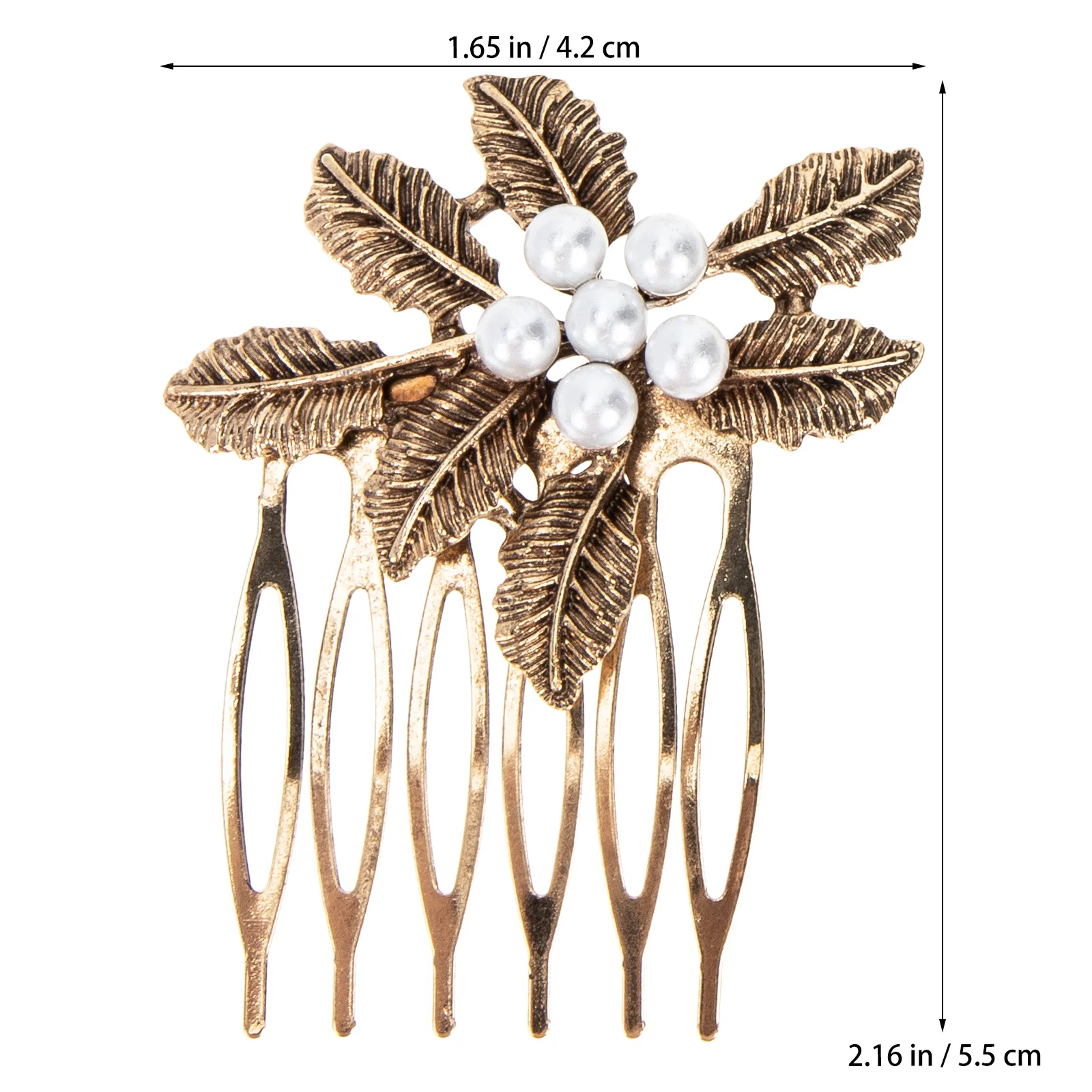 

4pcs Pearl Hair Combs Back Side Comb For Women Bridal Wedding Hair Accessories Pearls Teeth Comb Hold Firmly No Slip