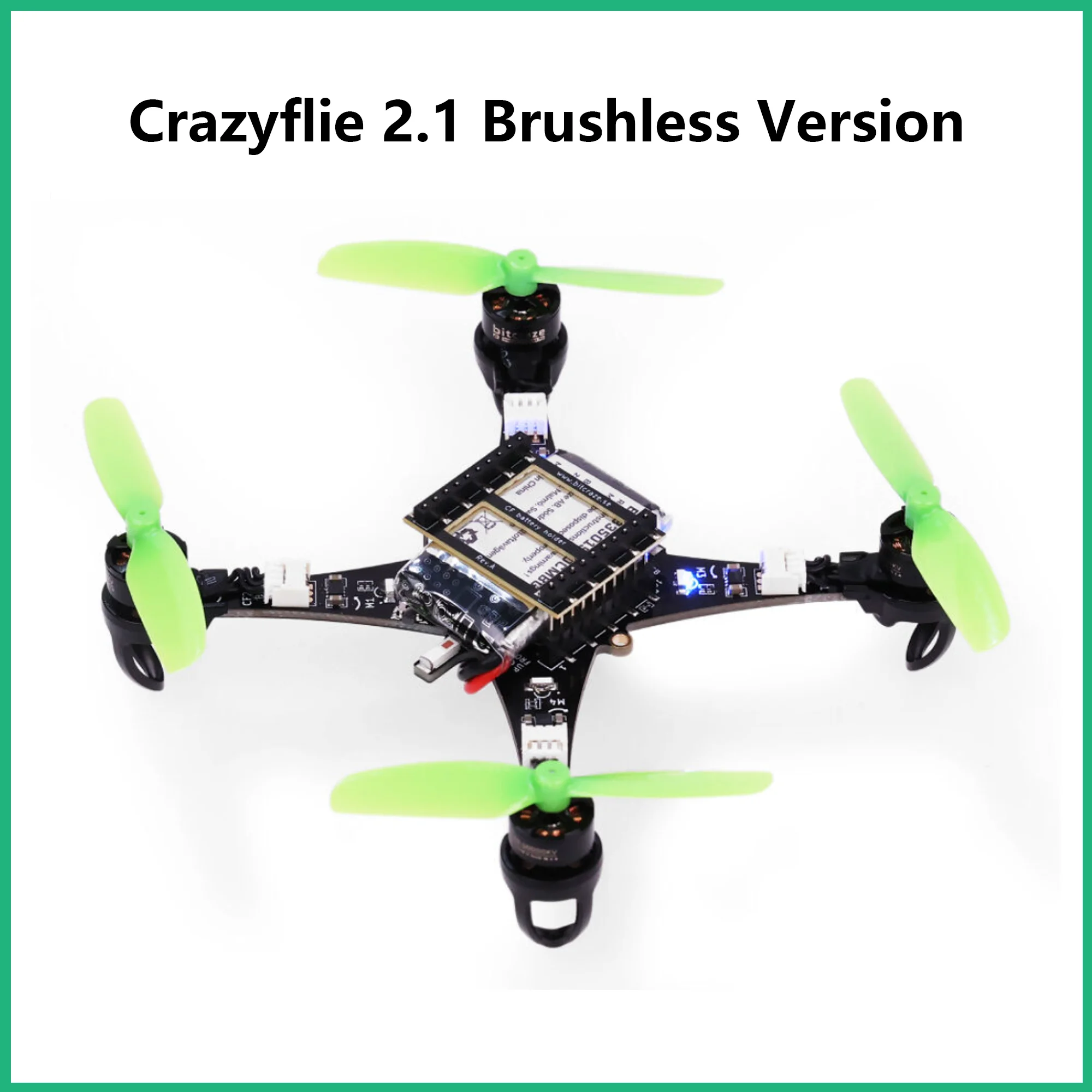 Crazyflie 2.1 Brushless Version - Open Source Mirco Quadcopter Support BLUETOOTH5 Le,Robotics,Suitable for Indoor/Small Space/