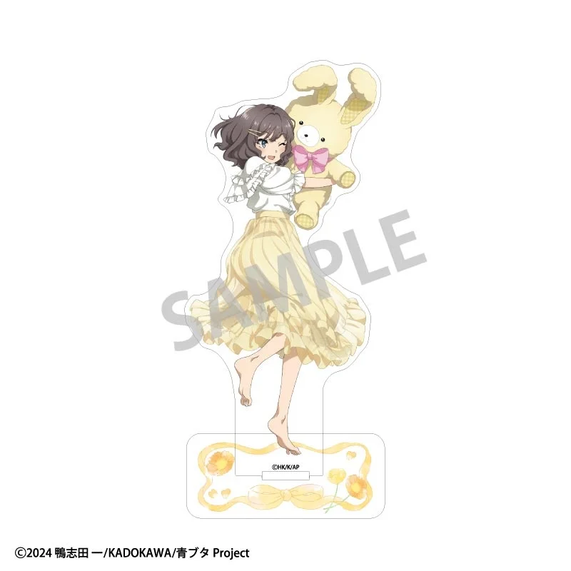 Popular Rascal Does Not Dream of Bunny Girl Senpai cute Desk decorations Anime HD Acrylic standing sign board Toy for gift 15CM