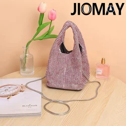 JIOMAY Fashion Trends borsa con strass borse firmate di lusso borsa da sera con diamanti borse da festa versatili borse a tracolla