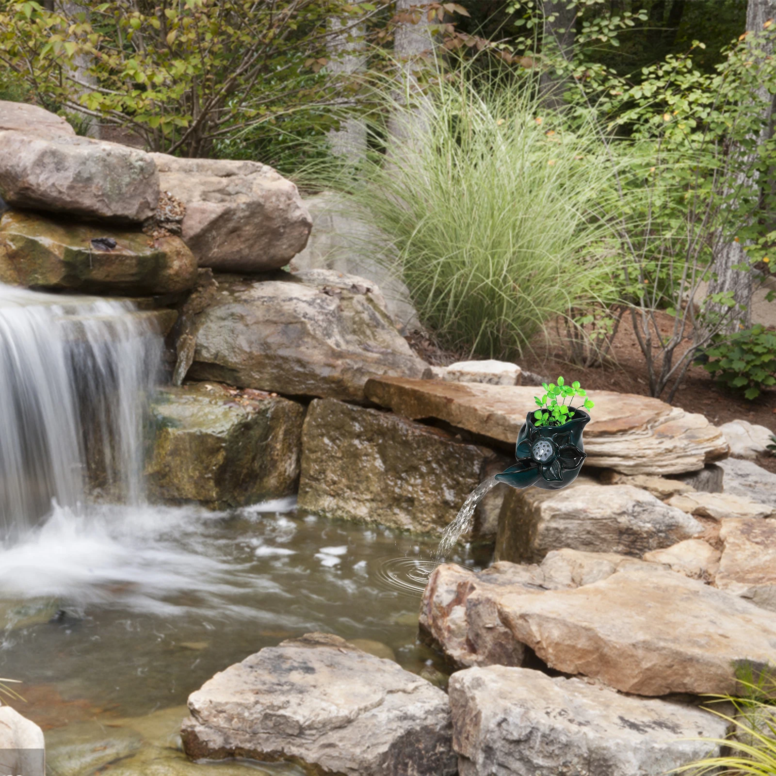 نافورة السيراميك استبدال صنبور ديكور شلال ملحق في الهواء الطلق حديقة البرك أنظمة تعميم مياه المناظر الطبيعية