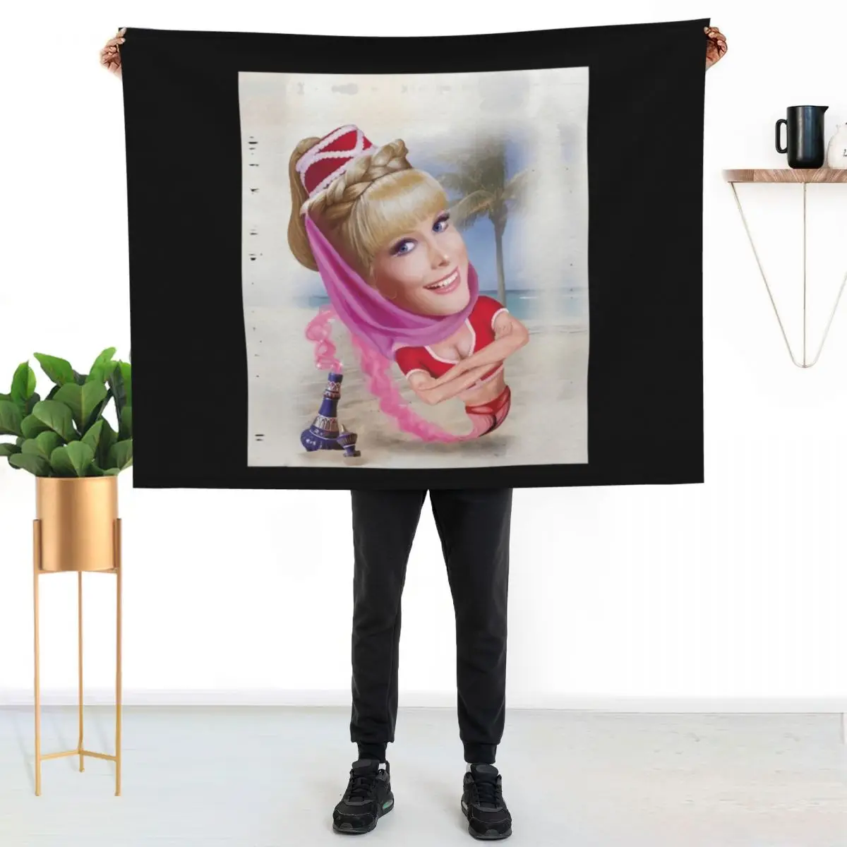 

I dream of Jeannie 2\t Throw Blanket Cozy Light Blanket for Travel Camping Picnic