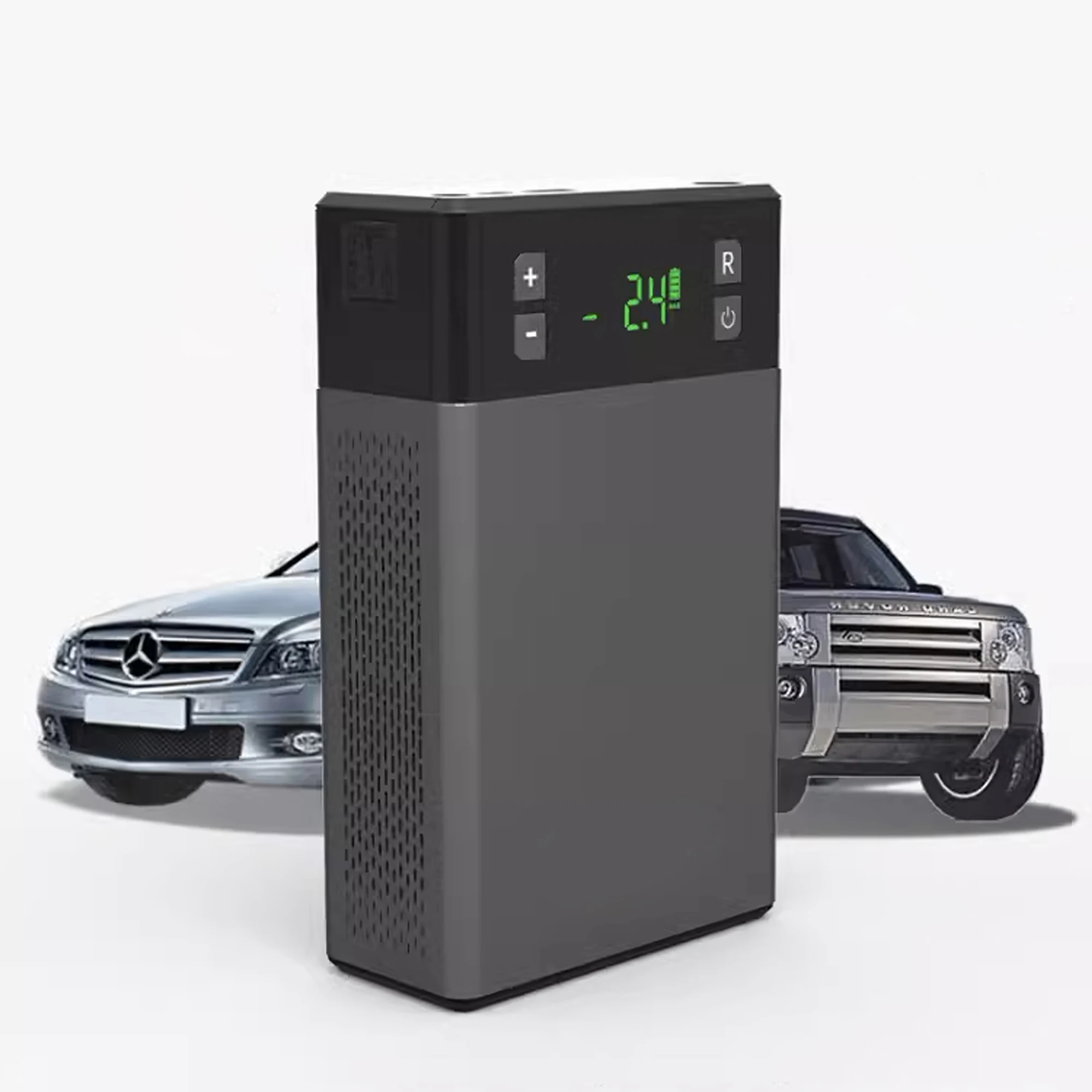 new3-in-1 Car Jump Starter Booster Tire Inflator Air Pump LED Lighting External Battery 10000mAh Lithium for Emergencies