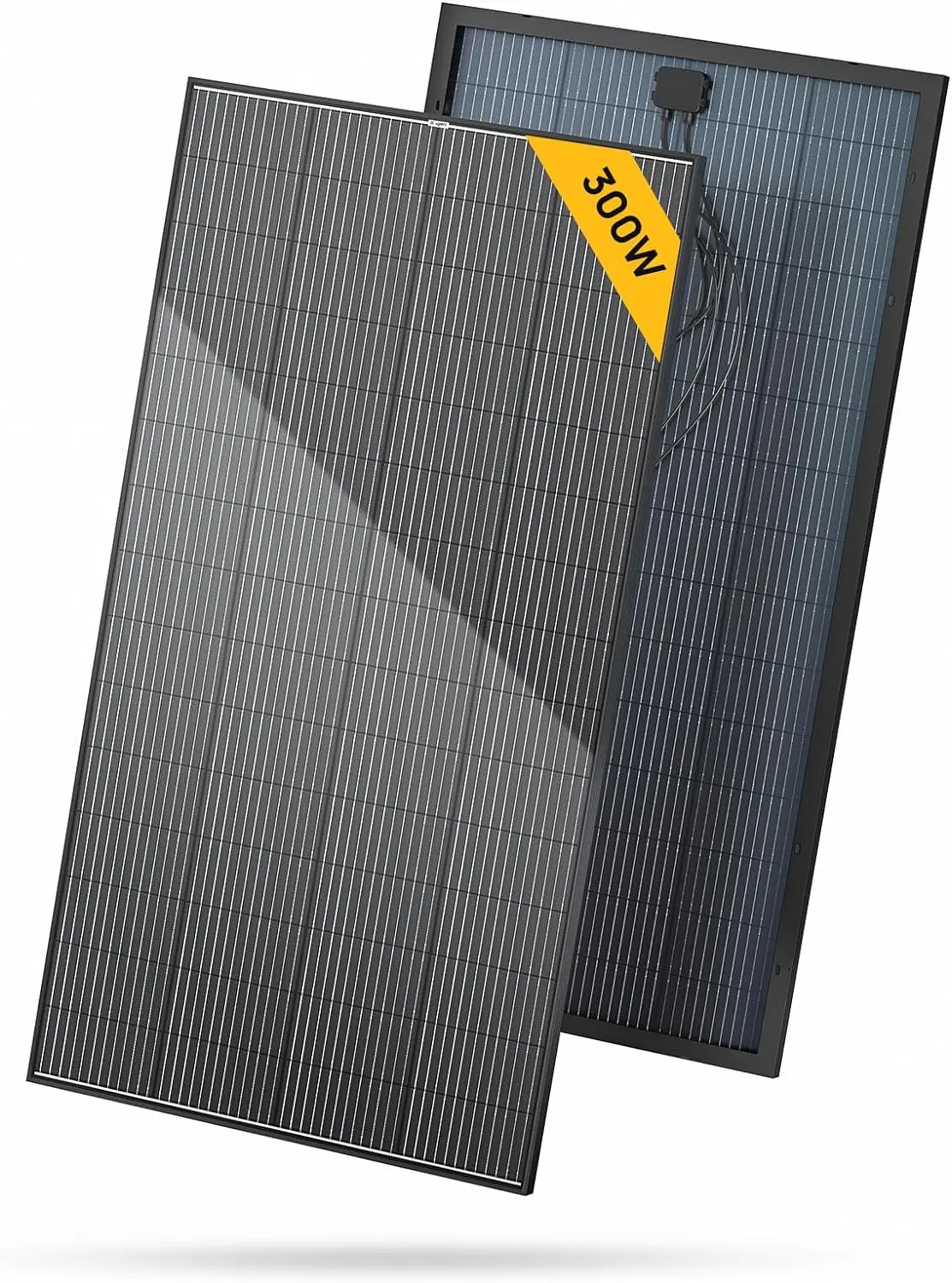 Imagem -04 - Monocrystalline Tecnologia Mono Painel Solar Todo Quadro Preto Trabalho com 12 24 Volts Carregador para rv Camping 10bb