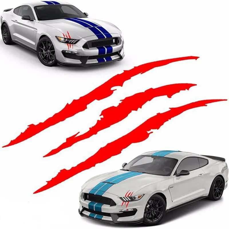 Car Monster Claw Scratch Decal Reflective Sticker For Car Auto Headlight Decoration Vinyl Decal