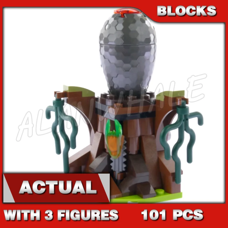 101pcs  The Vermillion Attack Egg Kai Rivett Slackjaw 10578 DIY Building Blocks Children Sets Compatible with Model