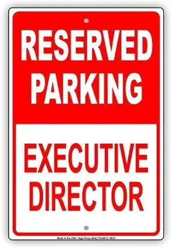 1e, señales de tráfico, director ejecutivo Parkig reservado, solo todos los demás, letrero de parque remolcado, letrero de seguridad de Metal para decoración al aire libre
