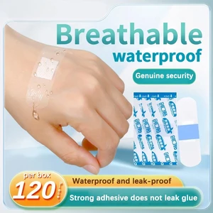 120 pieces of waterproof band-aid, transparent, invisible, hemostatic, breathable, anti-wear band-aid