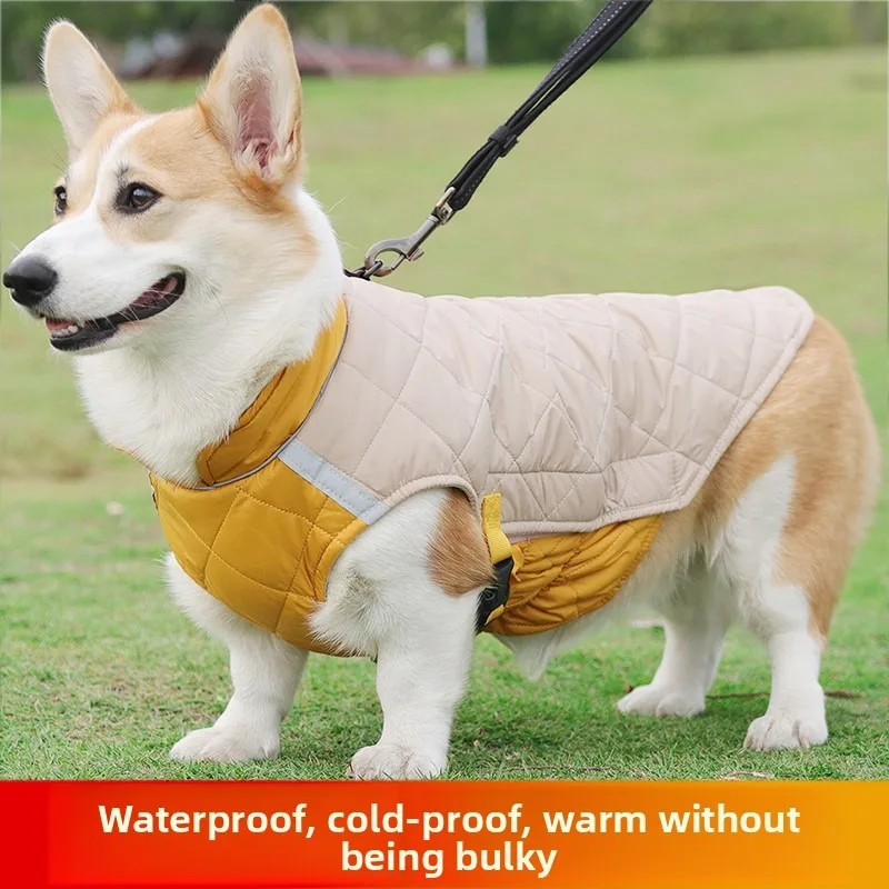 Ropa de invierno para perros, abrigos cálidos y de algodón para mascotas, vetement pour chien, aplicable a todos los mascotas, ropa de invierno para perros
