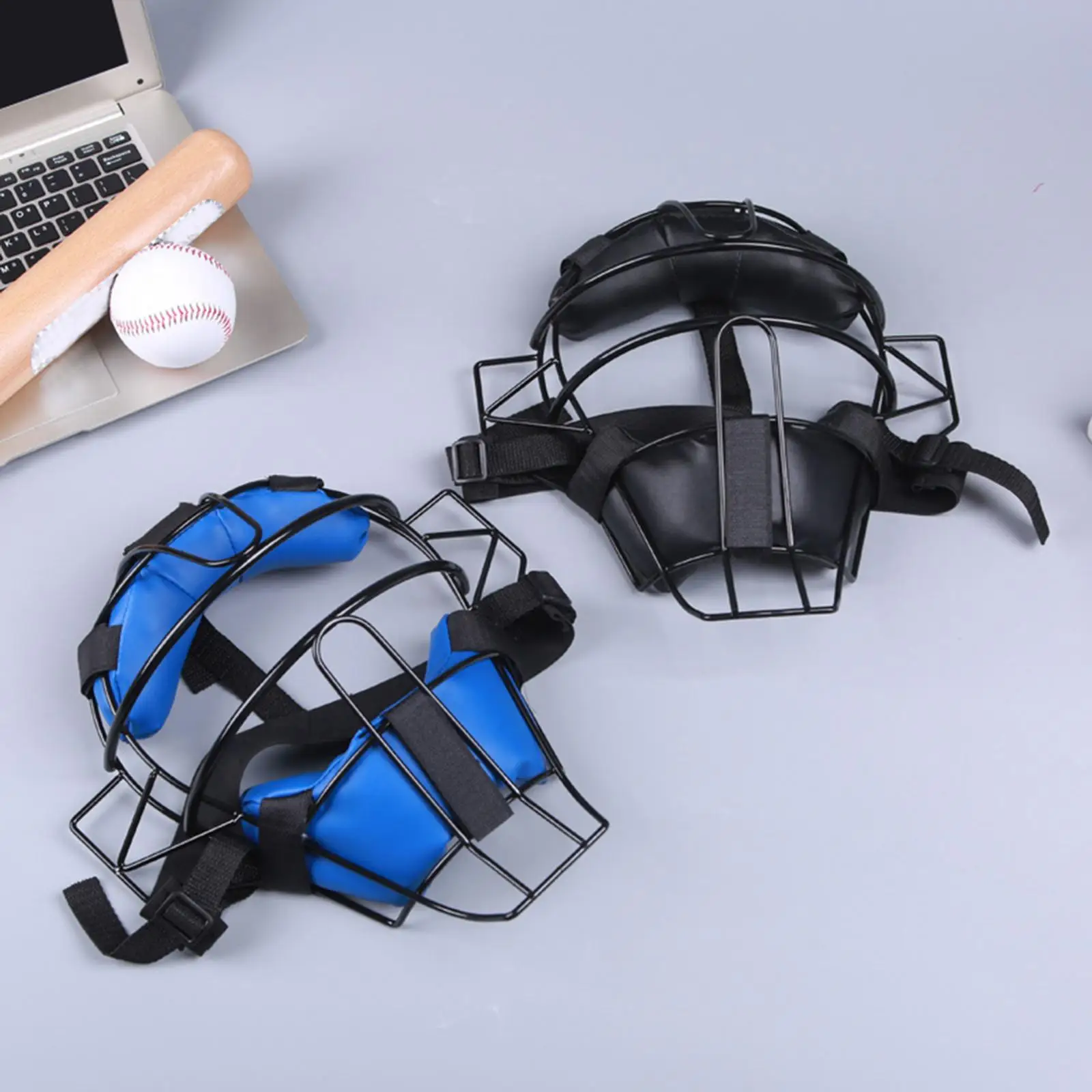 Protector facial de Softball deportivo, equipo de protección de béisbol ajustable, accesorios de béisbol de aleación ligera, 31cm x 7cm