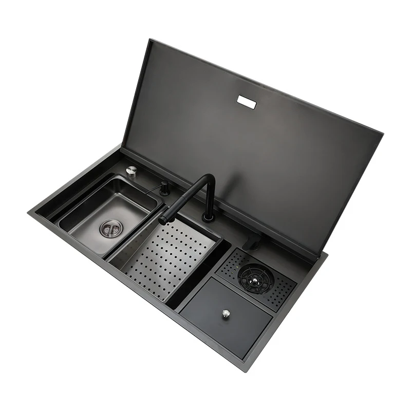 

Nano Pvd stainless steel sink cup large bowl washing machine multi-function dishwasher installed under the kitchen sink