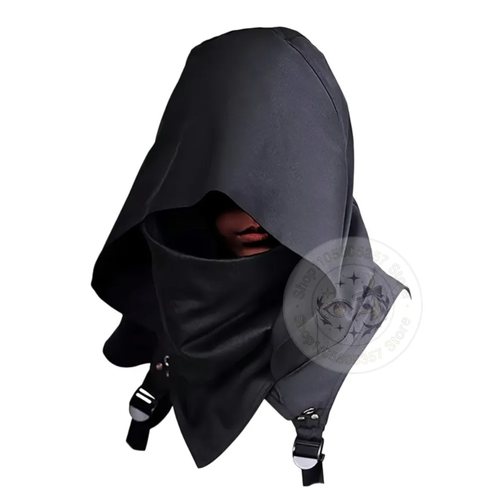 Halloween CowlStyle Adult Hood Cape Cyberpunk Costumes Medieval Killer Warrior Costume For Halloween Carnival Roleplay Accessory