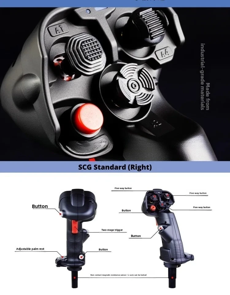 NXT EVO SCG Flight Simulation Game Joystick Air Combat vkb Joystick DCS