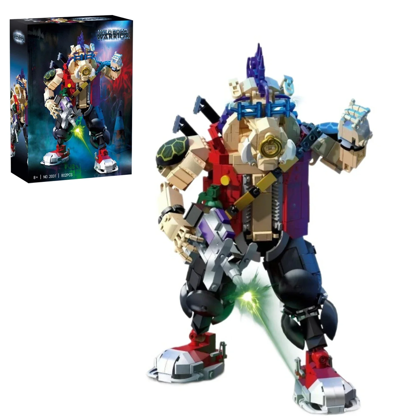 

Премиум-качество Cyber Pig Head Warrior Строительный набор 802 шт. Кирпичная игрушка из мелких частиц для коллекционеров