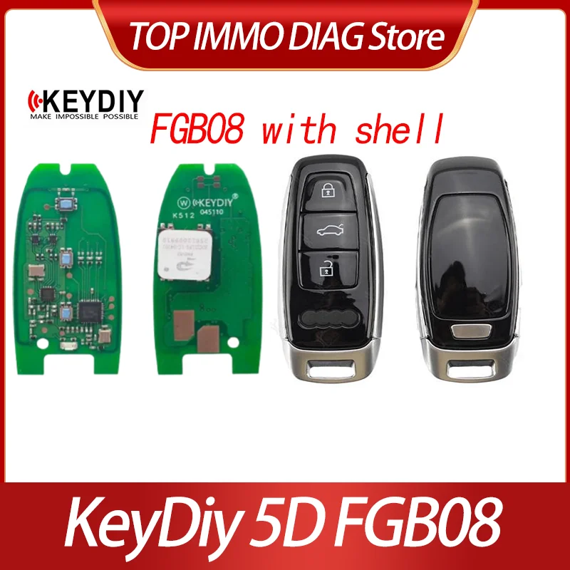 KEYDIY 5C 5D FGB08 Smart key built-in low-end 5D programs without UWB match 5C 5D models support ID modification