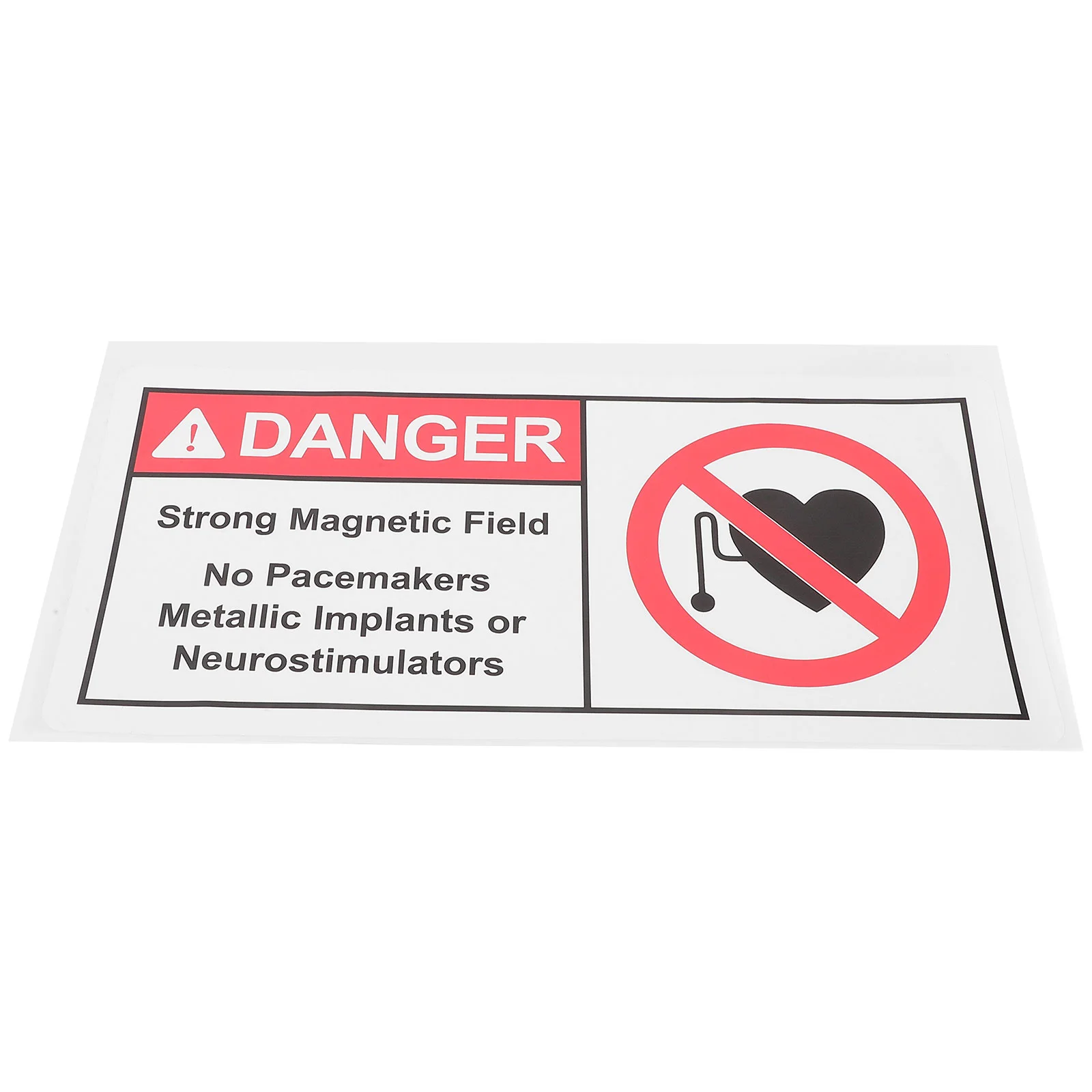 Metal The Sign Warning Stickers Safety Magnetic Field Pp Synthetic Paper Self Adhesive Signs