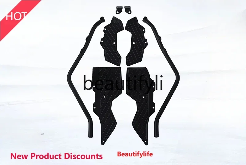 

D185 lt6351 NMAX155 motorcycle loading accessories aluminum alloy guard bar with foot pedal