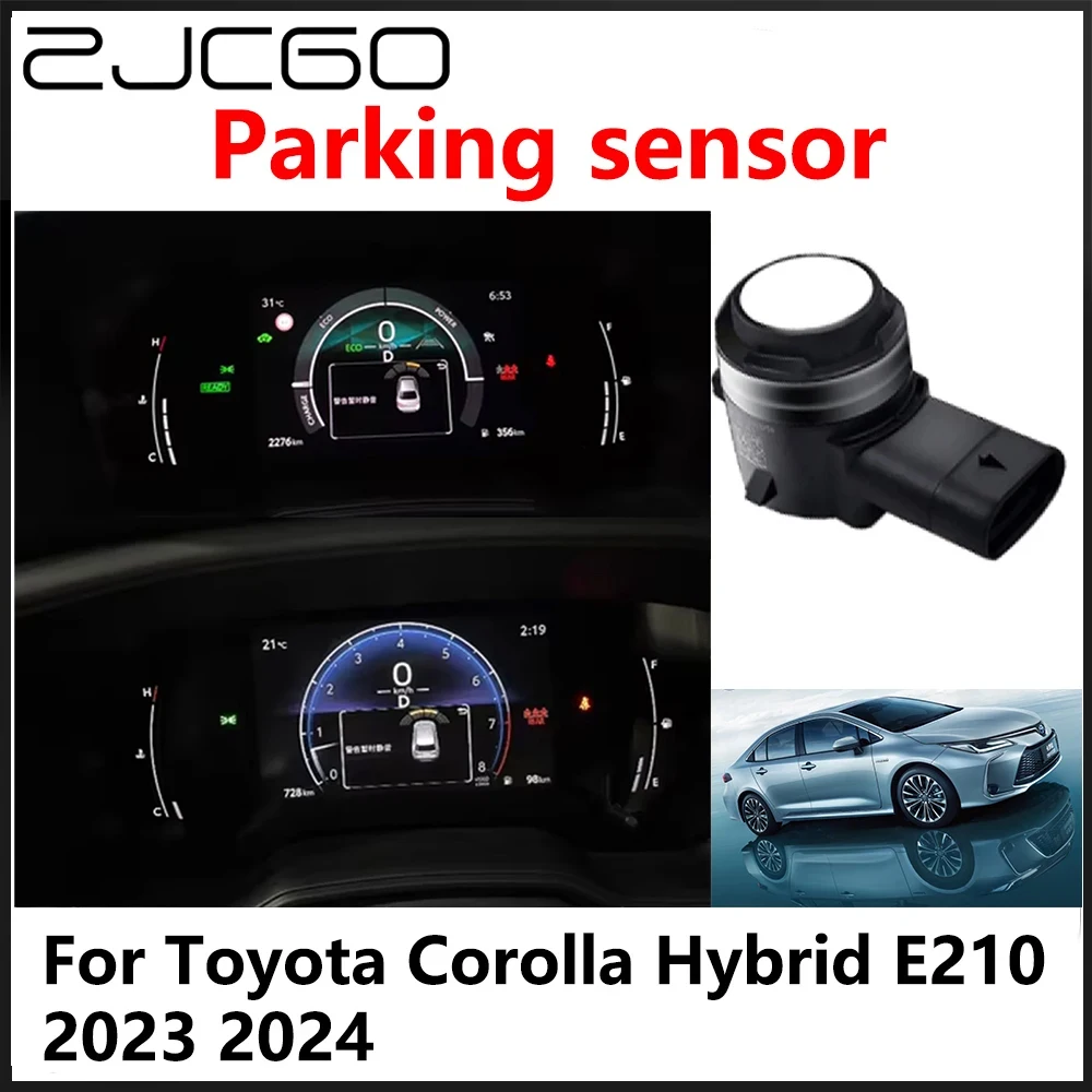 

ZJCGO OEM Front Rear Reverse Parking Sensor PDC Car Reversing AID System For Toyota Corolla Hybrid E210 2023 2024