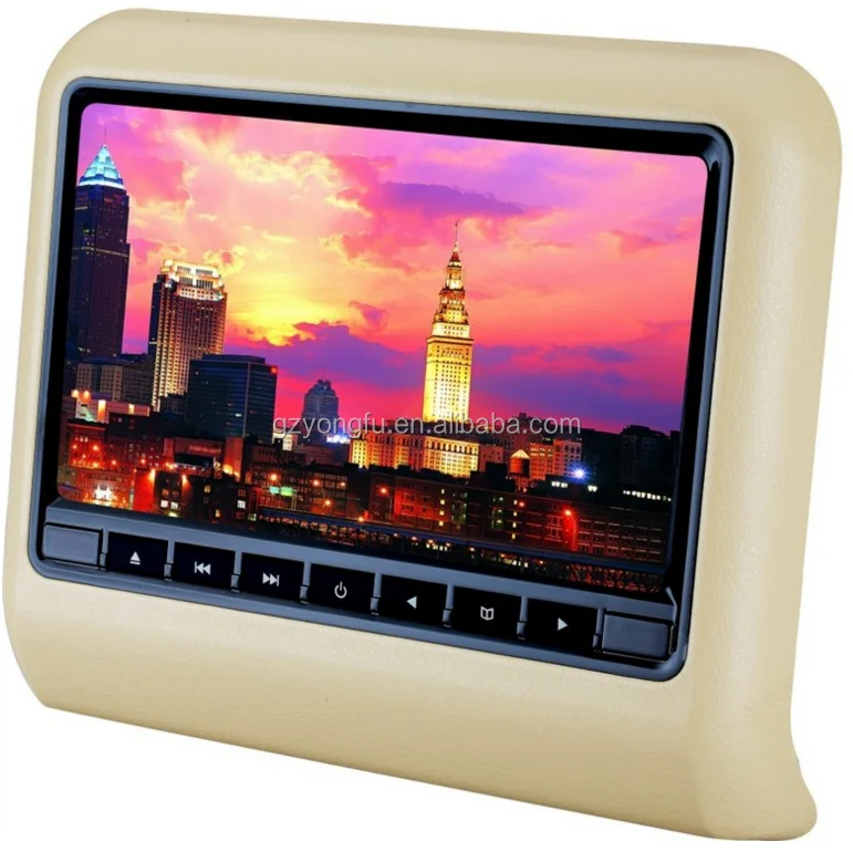 9 inch car headrest dvd player car back seat monitor With IR FM Game Speakers