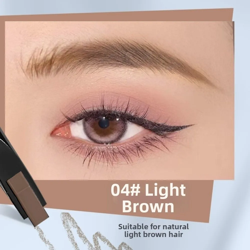 Waterproof Eyebrow Pencil Triangle Shape 4 Color Options Eyebrow Pen Long Lasting Automatic Rotating Eyebrow Pencil For Women