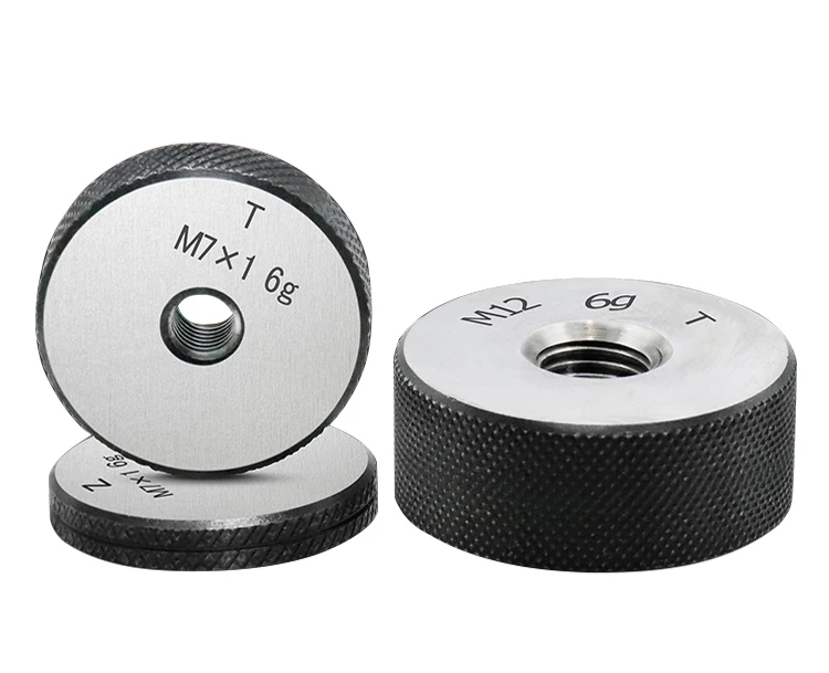 2er-Set 6g Metrische Gewindemessringe M1-M30 GO/NO GO Hochpräzise, professionell anpassbar für die mechanische Prüfung – Detail 5