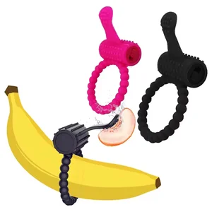 Vibrador de anillo de pene juguetes sexuales para hombres Masturbators Vibrador de adultos para mujeres CAGA CAGA CAGA ACCESORIOS ERÓTICOS Tienda de sexo 10 mejores anillos de lengua de ventas vibrantes - №5