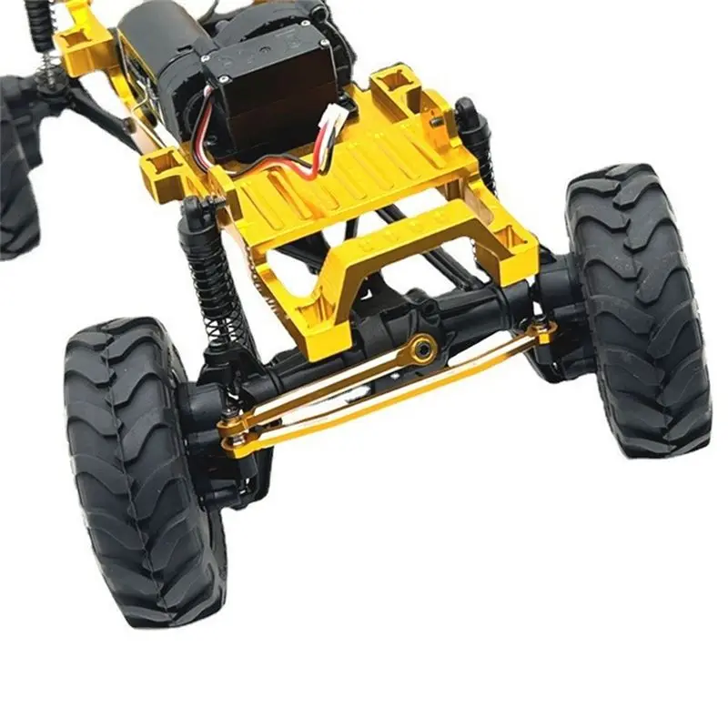 ABXE-For FMS 1/24 Xiaoqi FCX24 Remote Control Car Spare Parts Metal Upgrade Modification Frame Chassis Frame Gold Outfit