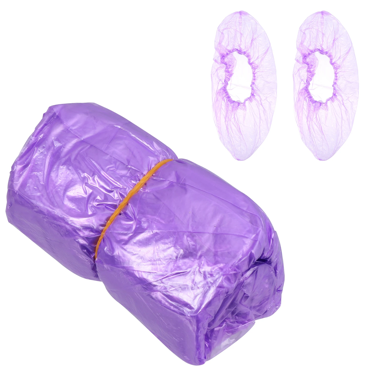 

200Pcs Disposable Thickened Plastic Shoe Covers Non-Slip Waterproof Shoe Protective Cases for Indoor Household Use