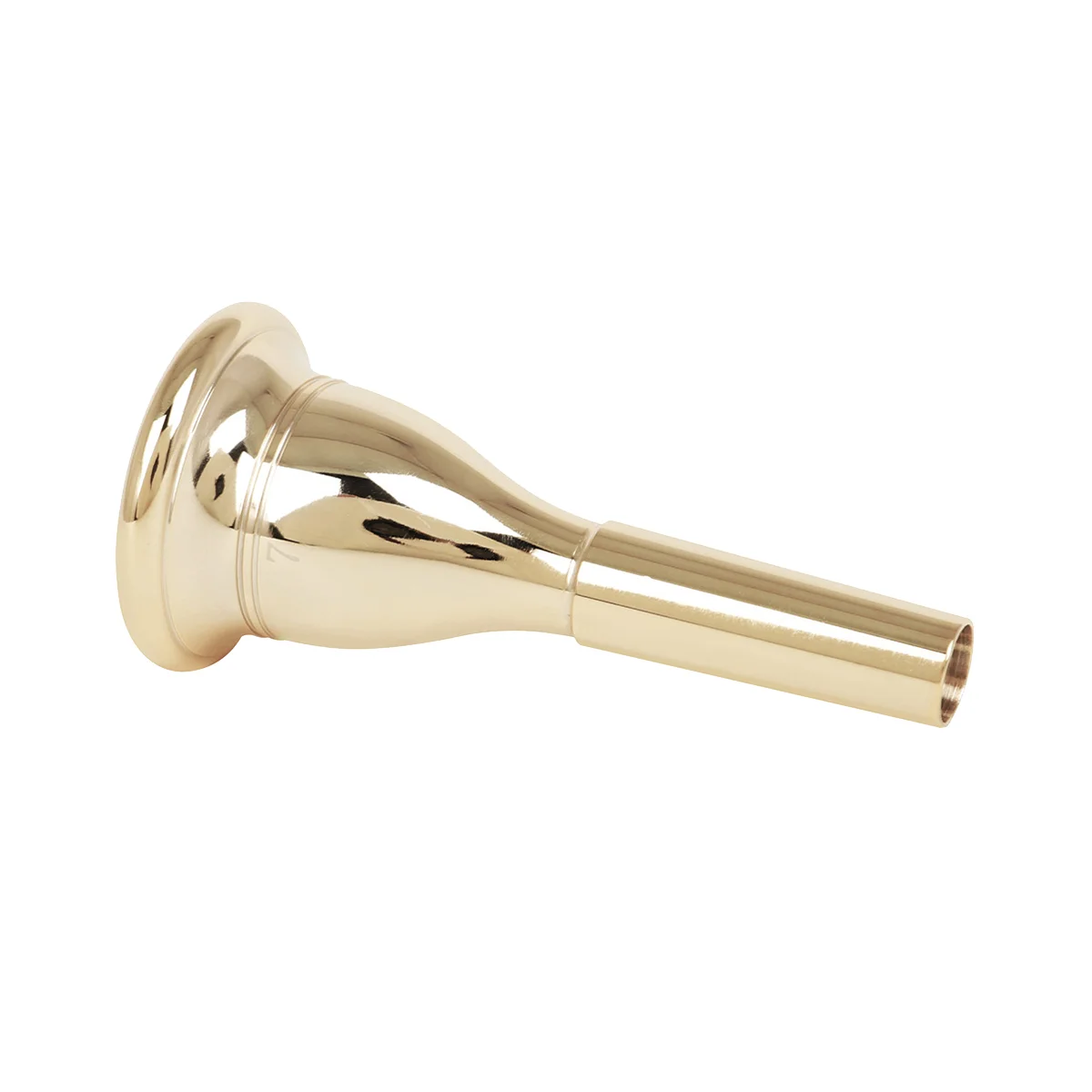 Tuba Mouthpiece Solid Brass Construction Gold Plated Musical Instrument Accessories Brass Instrument Accessories Gold