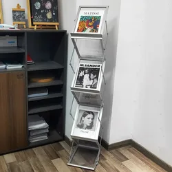 Klapp magazin Rack Schreibtisch Veranstalter Regal Mehrzweck Metall Bücherregale Lagerung Büro Bibliothek mobile Möbel für Bücher