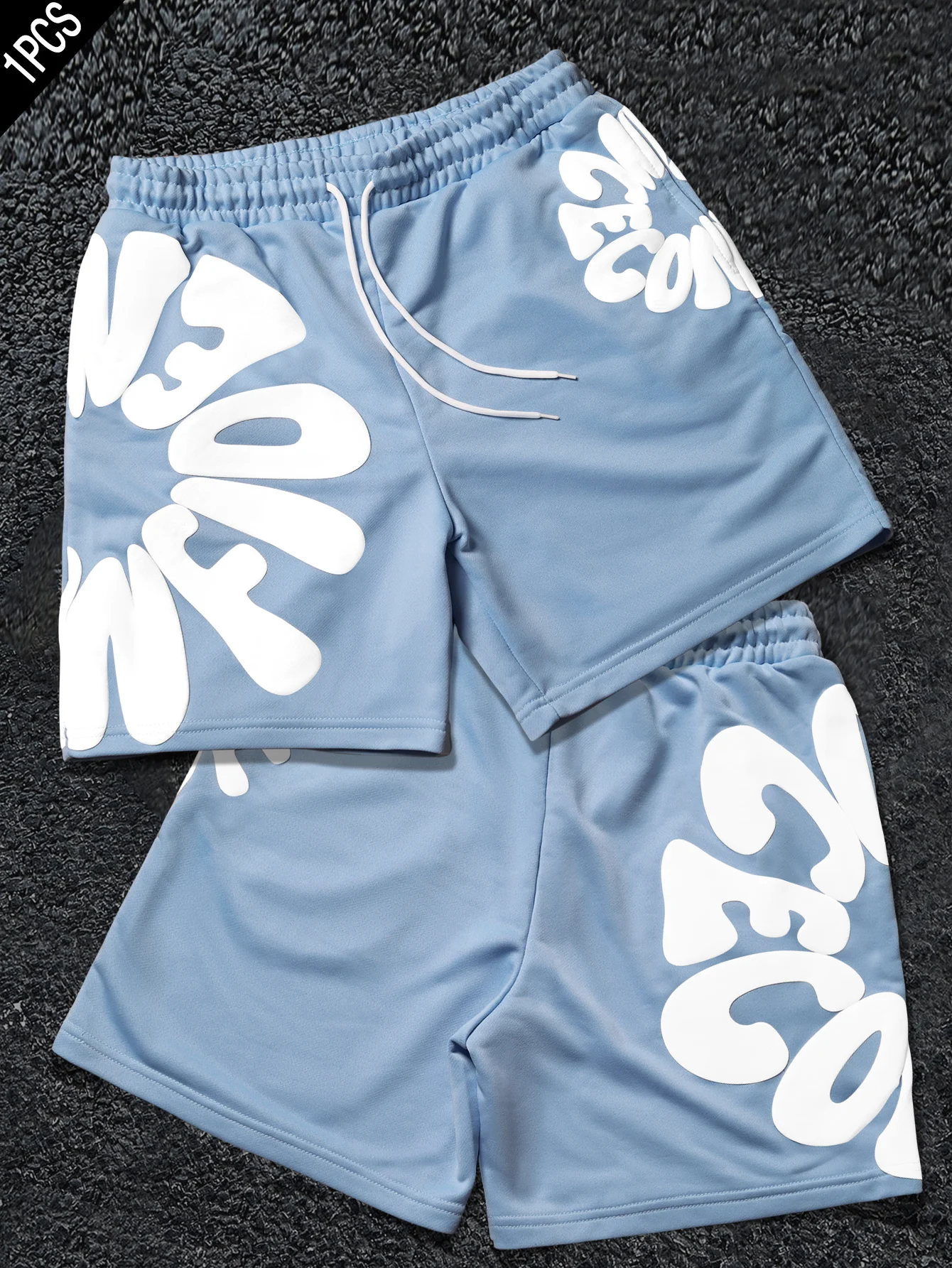 Herren Loose Fit Streetwear Shorts Trendige Marke Y2K Hip Hop Polyester Sportliche Mehrfarbige Schwarz-Weiße S-2XL Vollgrößen Alltagskleidung – Detail 16