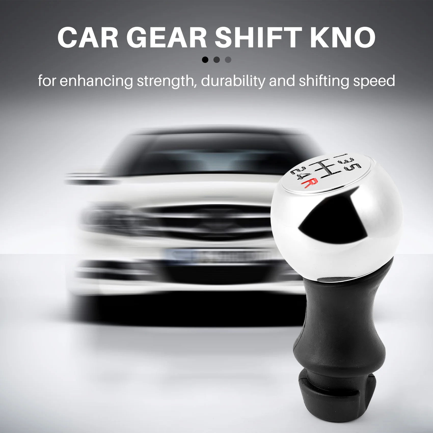 

5 Speed Aluminum Gear Shift Knob For 106 206 207 306 307 407 408 508