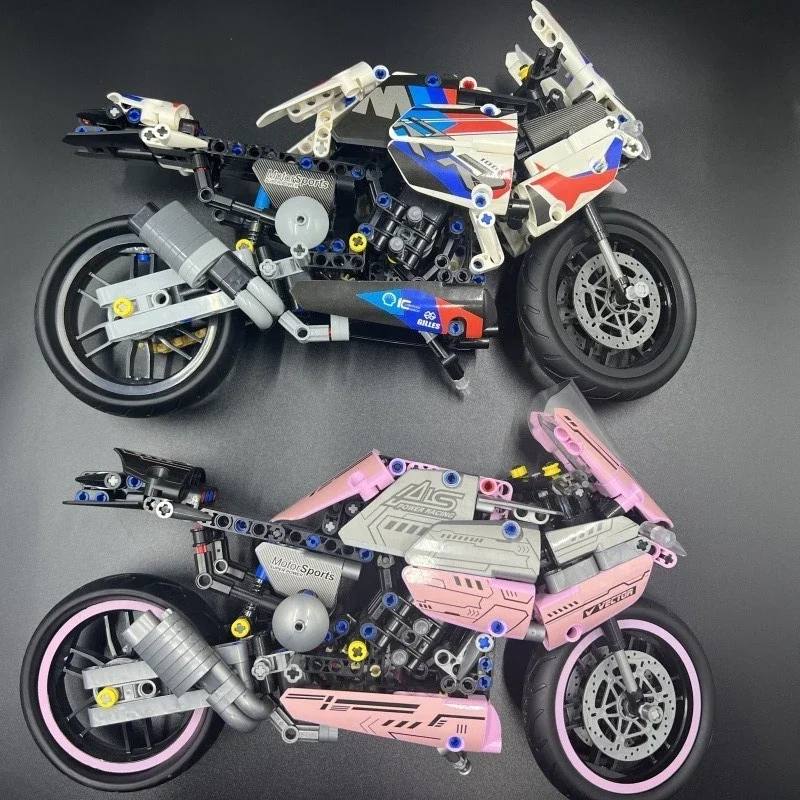 

Simulation Motorcycle Model Assembly Toy Kit - Educational Building Blocks for Boys Difficult Decoration Gift Creature Theme