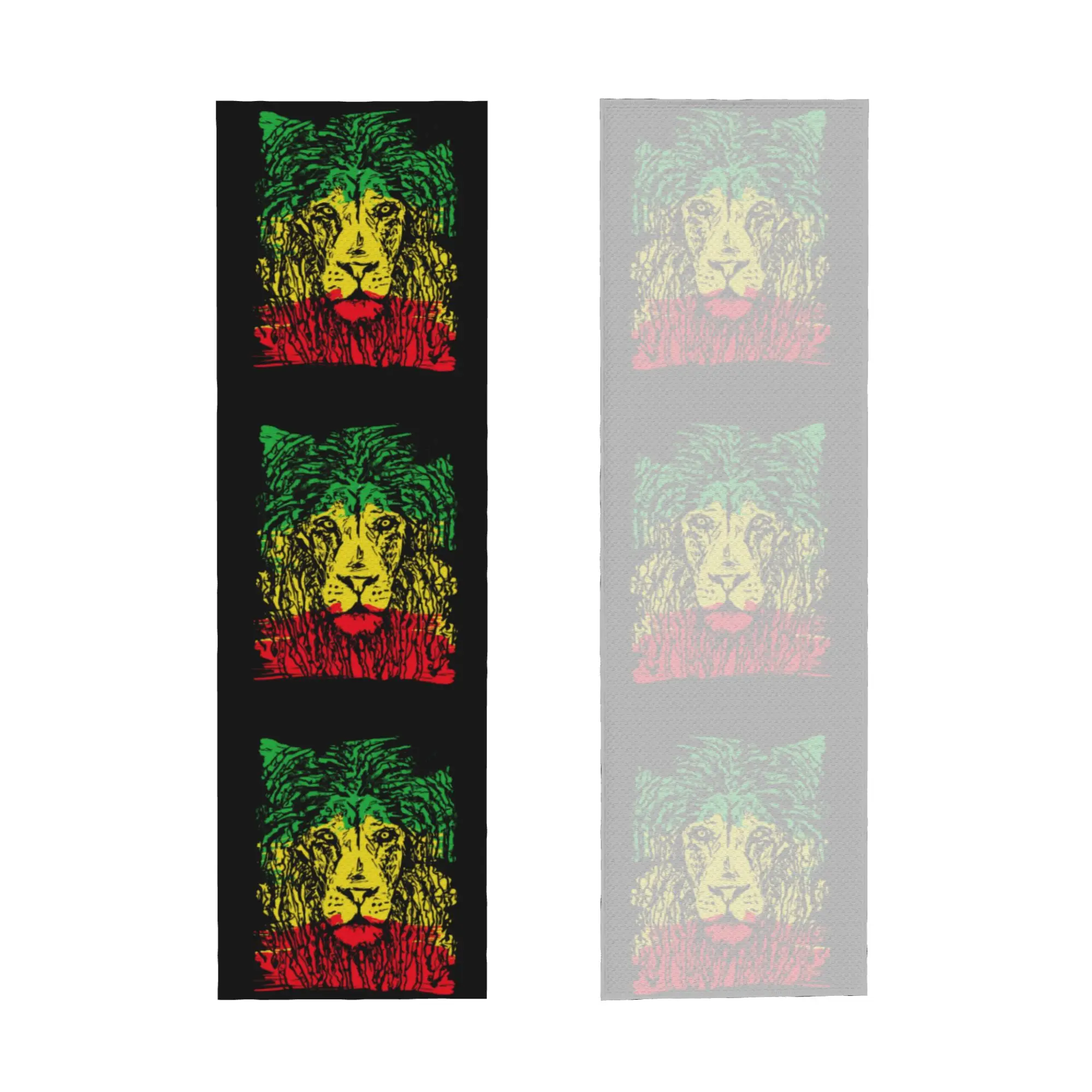 Reggae Music Lion Jamaican Flag Rasta Rastafari Cold Exercise Towel Quick Dry Face Towel  Fitness  Towels