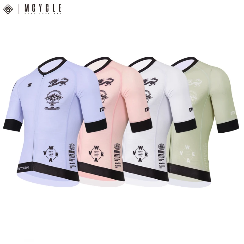 Mcycle Breathable Cycling Clothing Mountain Bike Jersey Shirt Quick drying Short Sleeve Unisex Cycling Jersey